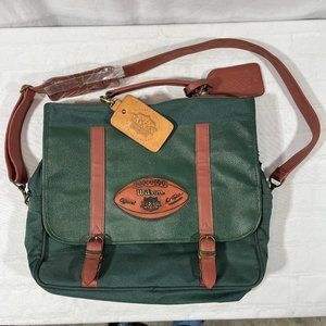 Official NFL Super Bowl XXXIV 2000 Pigskin Leather Football Laptop Messenger Bag